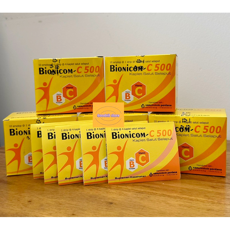 BIONICOM C 500 ECER / VITAMIN DAYA TAHAN TUBUH / 1 STRIP 4 TABLET / MURAH ORIGINAL 100%