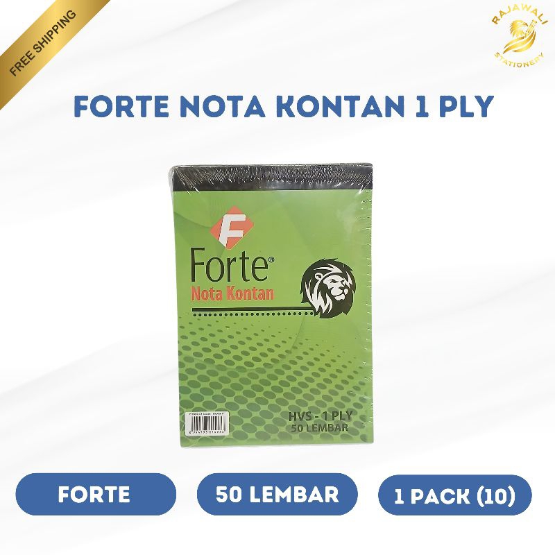 

Forte Nota Kontan 1Ply | 50 Lembar | 1 Pack (10)