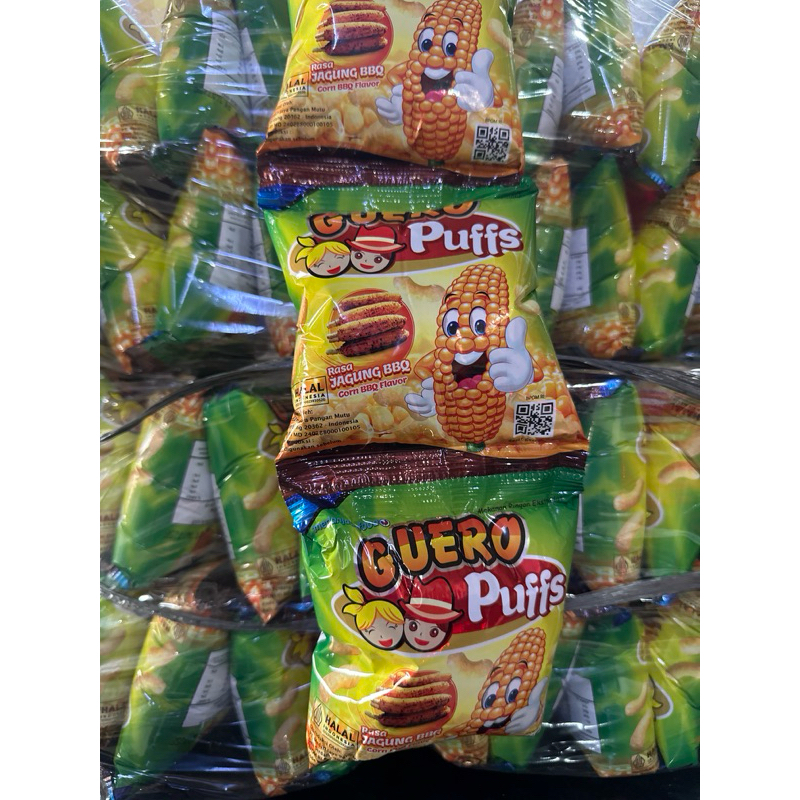 

Snack Guero Puffs per renteng isi 20 bungkus