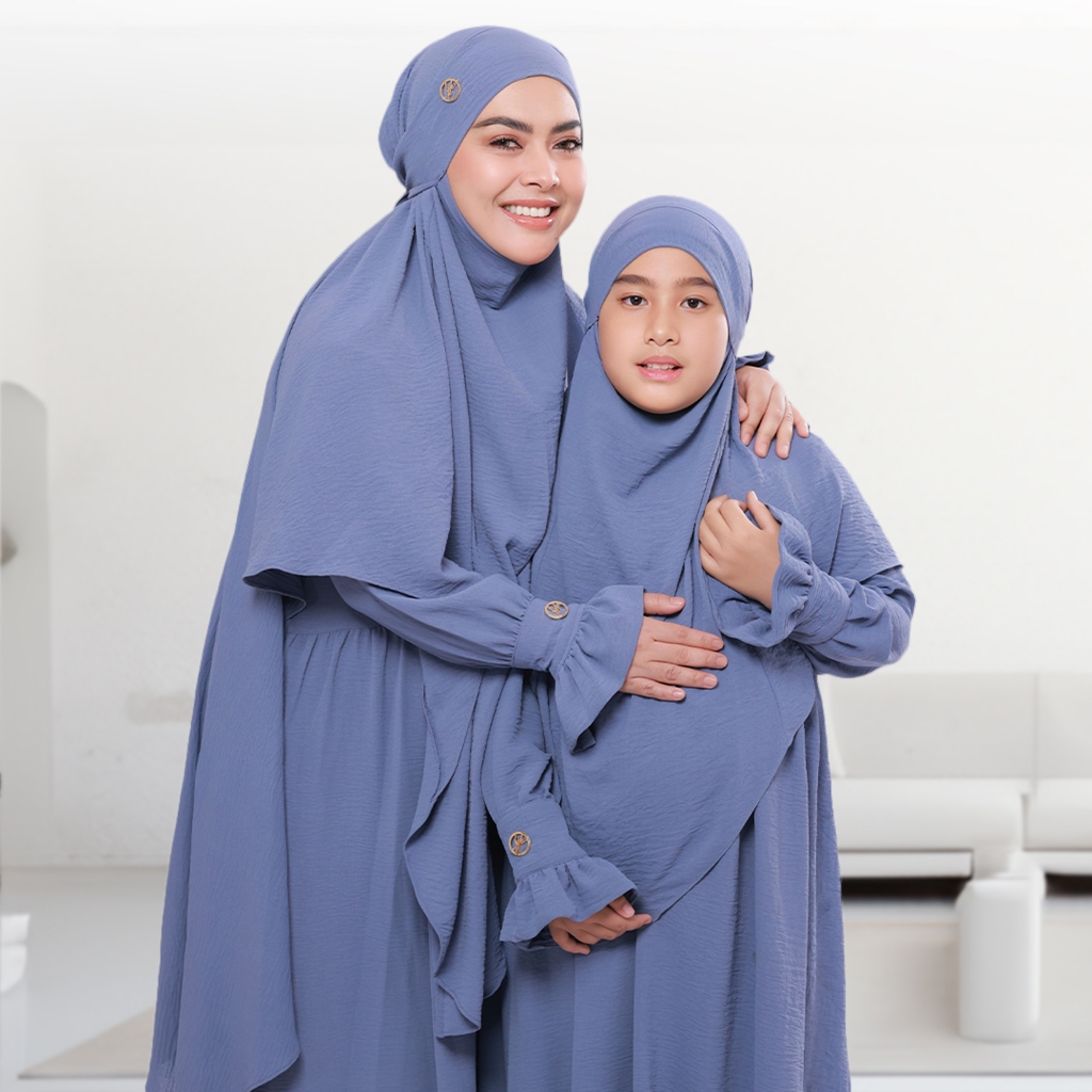 Najwa Gamis Set | Premium Cey Airflow |