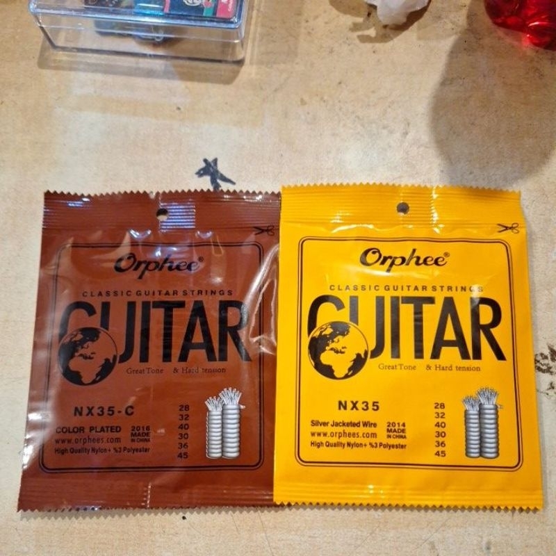 senar gitar orphee NX35 dan NX35C _senar gitar clasik/klasik nylon-1set