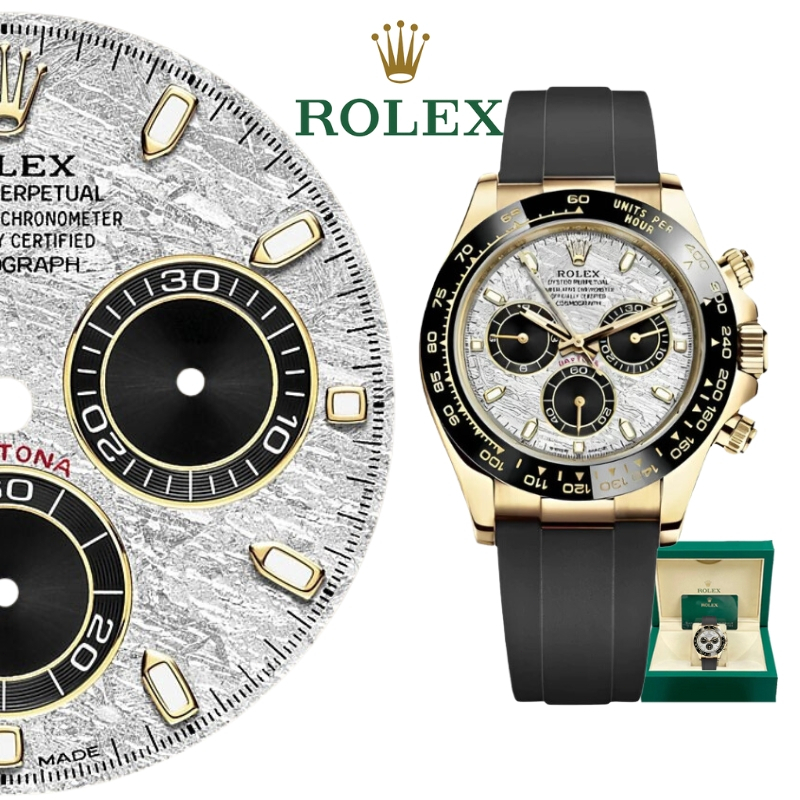 【100% ASLI】Jam Tangan Rolex pria Rolex  Cosmograpmeteorit Daytona  Series M116518LN-0076  40mm Dial 