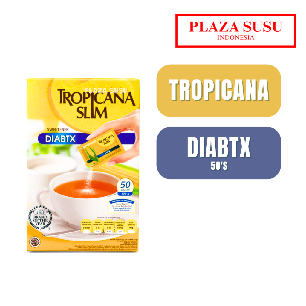 

TROPICANA SLIM SWEETENER DIABTX 50'S PEMANIS UNTUK DIABETESI