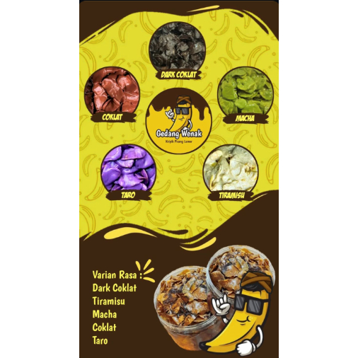 

READYLICIOUS KERIPIK PISANG LUMER GEDANG WENAK GW