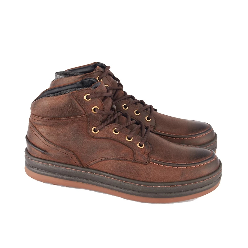 Gino Mariani Jadden Brown sepatu boots casual