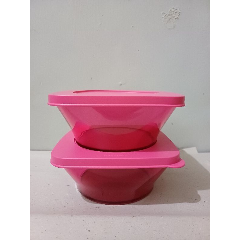 PROMO Clear Bowl Square Tupperware Original Mangkok 620 mL