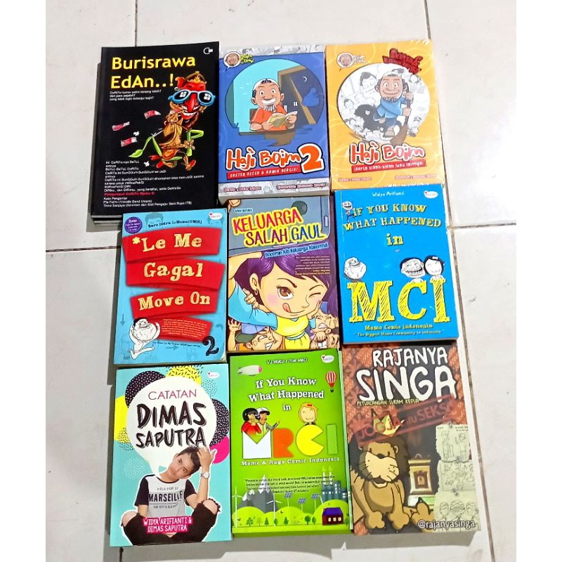 Komik BENNY RACHMADI / UWIE & MICE / TIMUN NAIK HAJI / KOMIK THE RAID / KOMIK POLITWEET / BUKU HUMOR