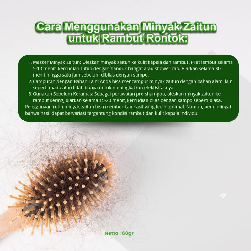 

Minyak Zaitun Ekstrak Virgin Olive Oil Bariklana
