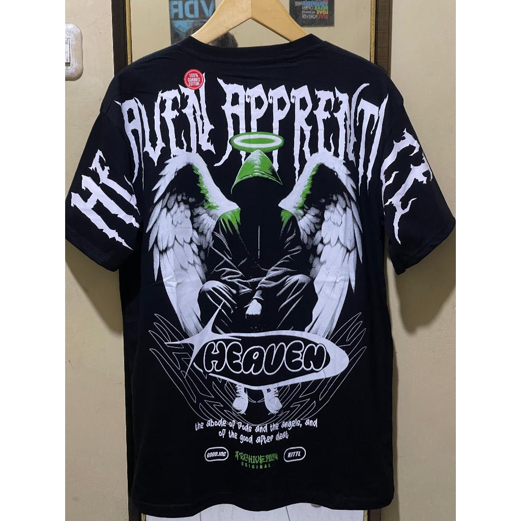 GIX  DISTRO / BAJU KAOS DISTRO T-SHIRT ANGEL HEAVEN / KAOS ANGEL / KAOS MALAIKAT / KAOS SAYAP / ATAS