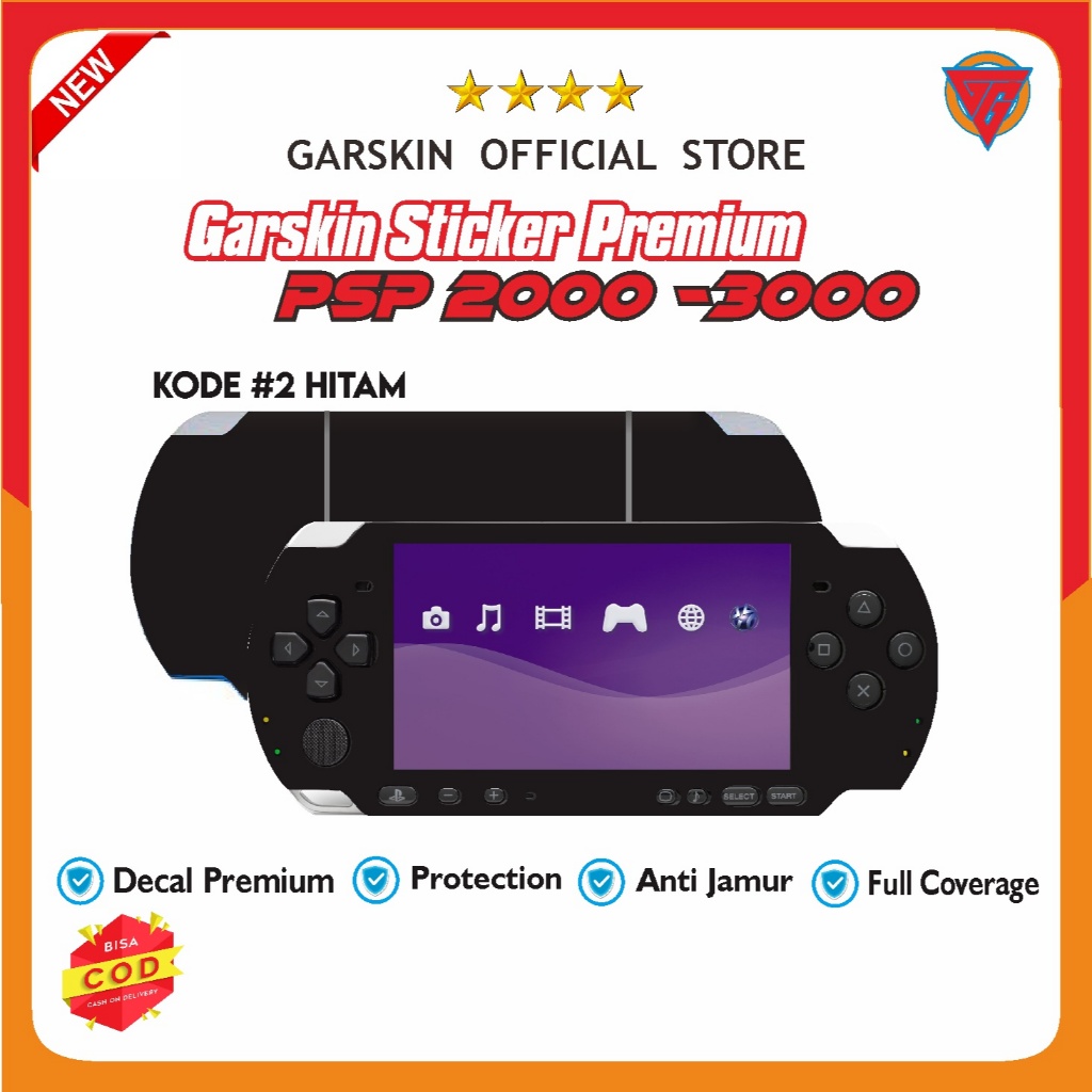 Garskin Skin PSP 2000 3000 Sticker Premium PSP 3000 2000 Color Doff