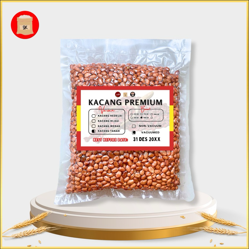 

1 kg Kacang Tanah Kulit Premium Vakum - Groundnut
