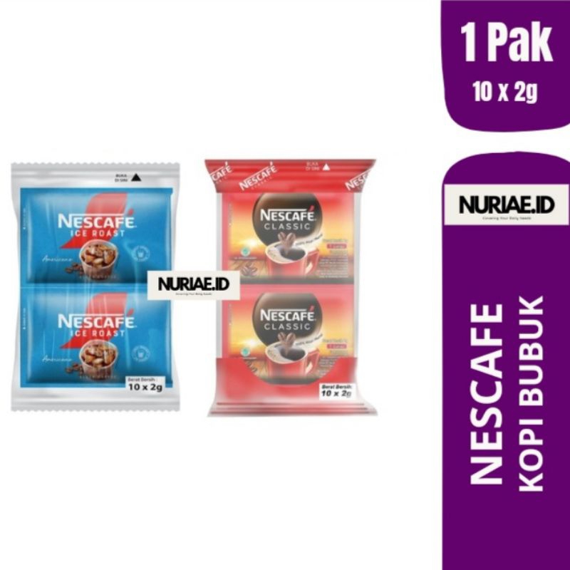 

Nescafe Sachet 1 PACK (isi 10 x 2g) - TERSEDIA SEMUA RASA/VARIANT