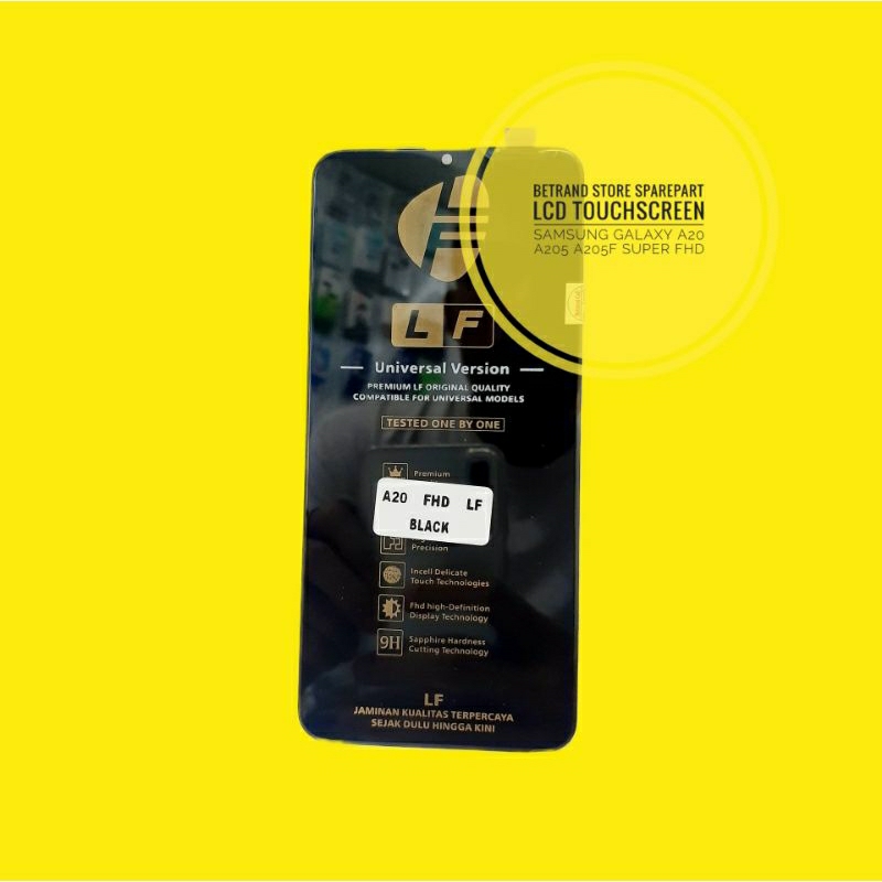 LCD TOUCHSCREEN SAMSUNG GALAXY A20 A205 A205F SUPER FHD
