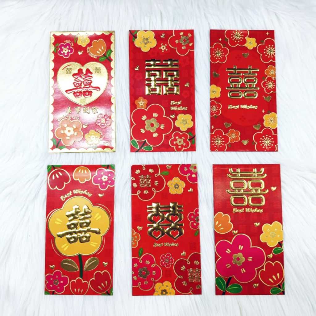 

Angpao Swangsi/Kawin 4085 | Angpau Nikah Import Ukuran Besar Isi 6 Pcs Motif Sama