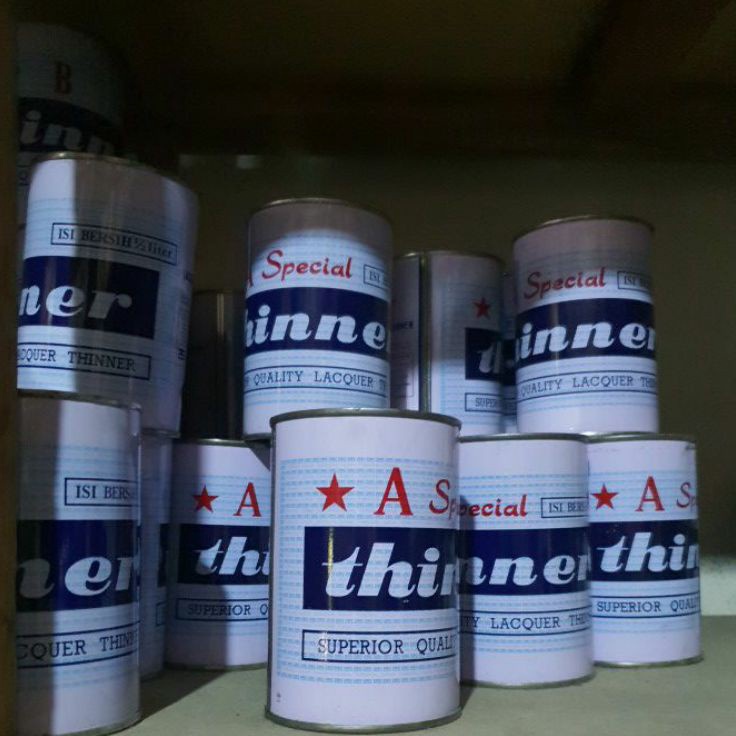 

LIMITED THINNER THINER TINER A SPESIAL A B CAMPURAN CAT MINYAK POLITUR PLITUR 12 liter tunggal djaja