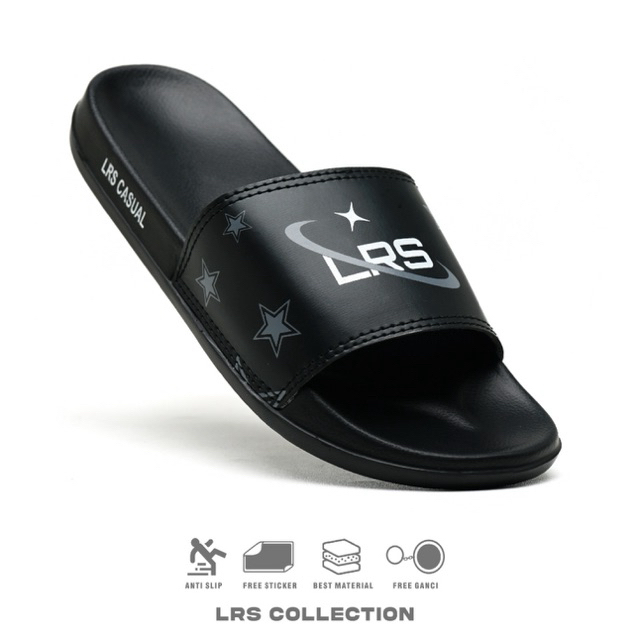 Sandal slop pria LRS casual galaxy circle