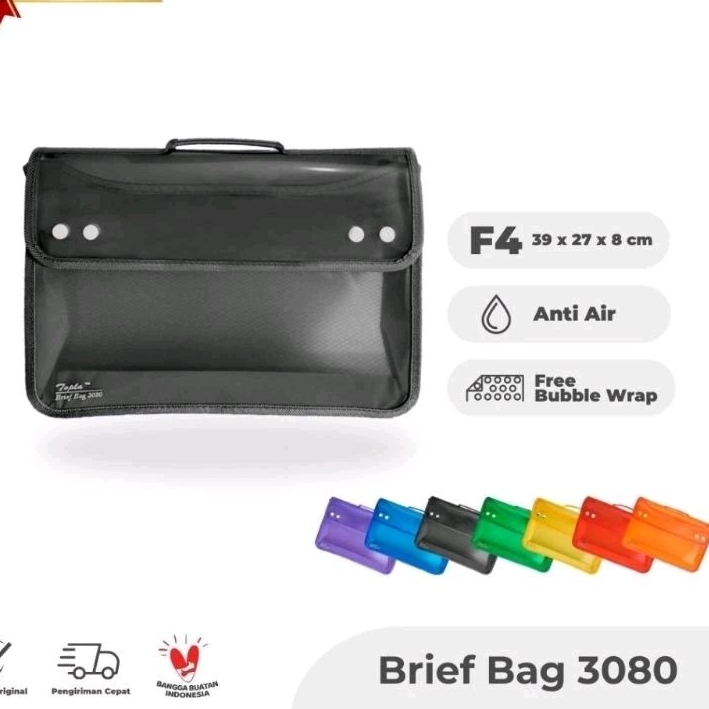 

topla brief bag 3080 -tas jinjing F4 folio untuk sekolah, kerja dan dokumen