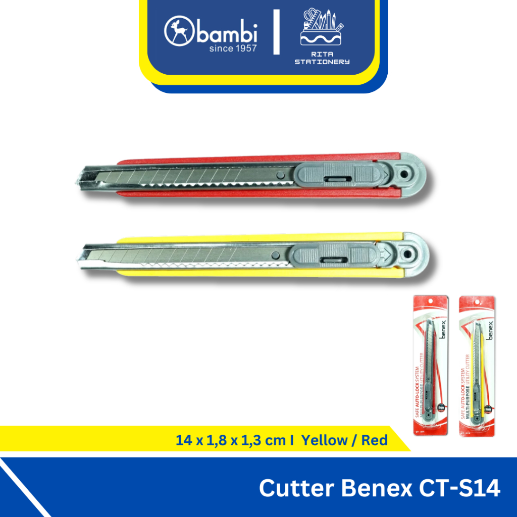 

Cutter Benex CT-S14 Tajam Anti Karat - Satuan