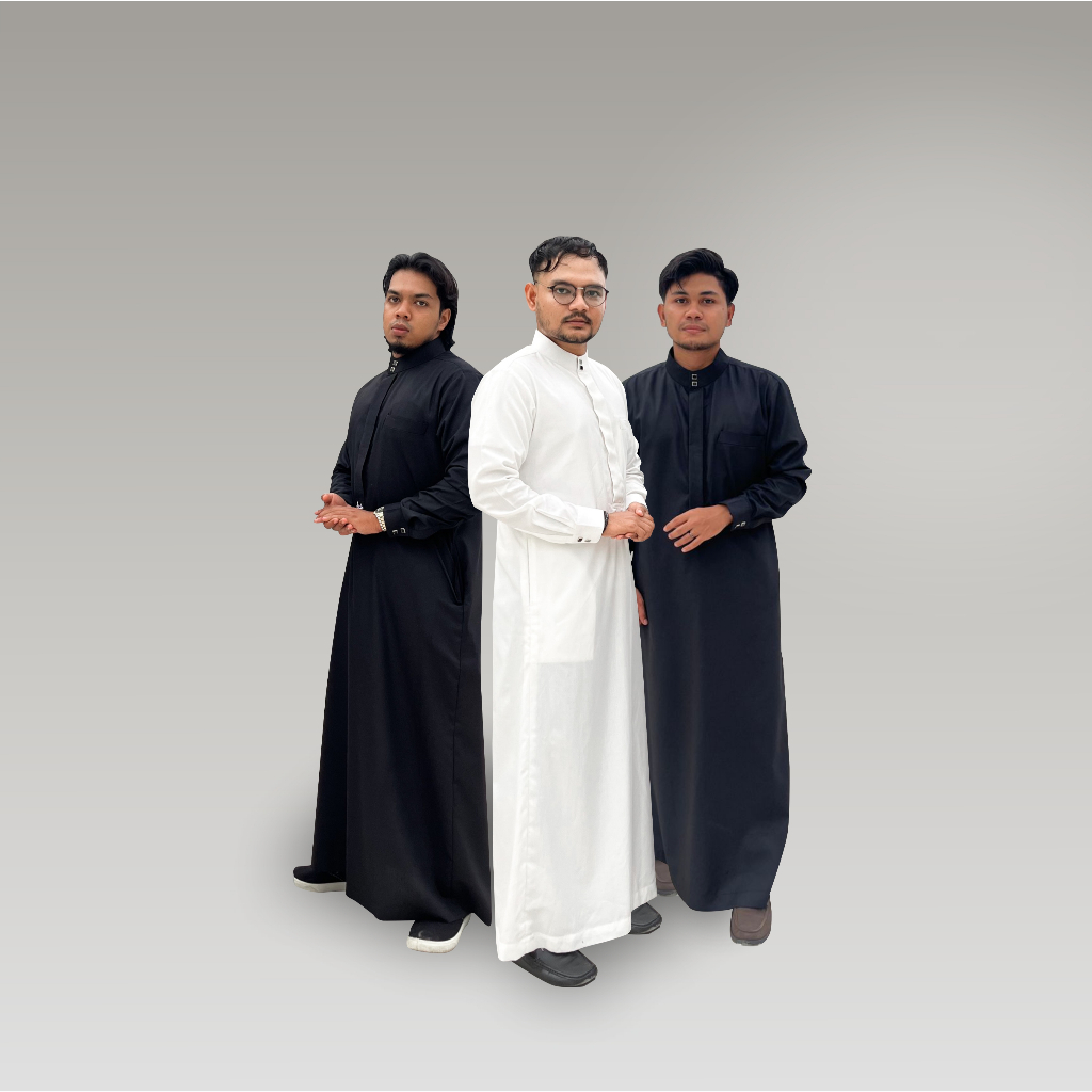 Jubah Pria, Jubah Nahal Qatif Series Rafah Indonesia, Jubah keren Pria Moderen