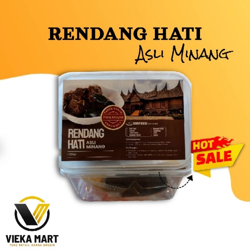 

Rendang Padang Hati 200 gram