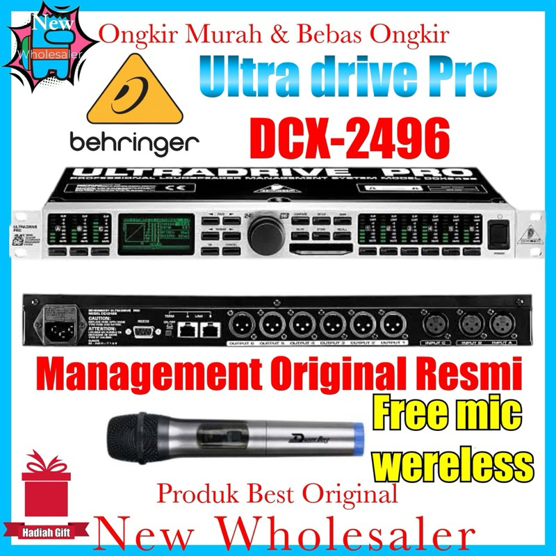 Management Behringer Dcx2496 Loadspeaker ultra Pro DLMS 3 input Original resmi