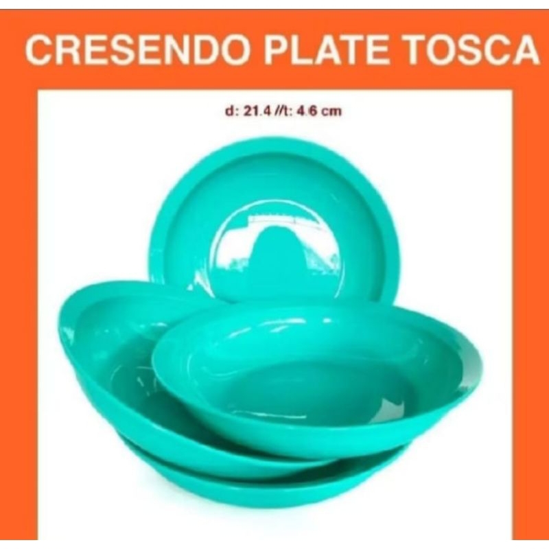 Cresendo Plate Tupperware 1set isi 4