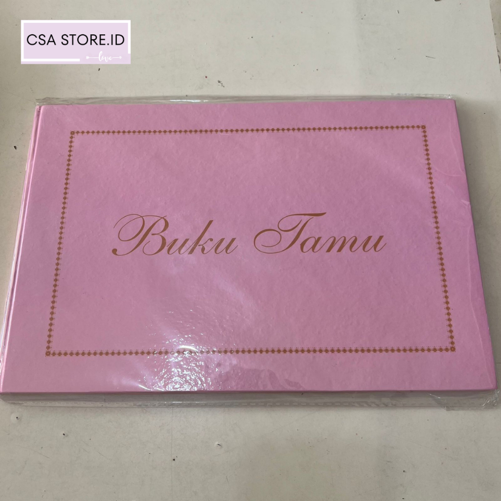 

Buku Tamu Acara Lamaran / Pernikahan Daftar Undangan Pink