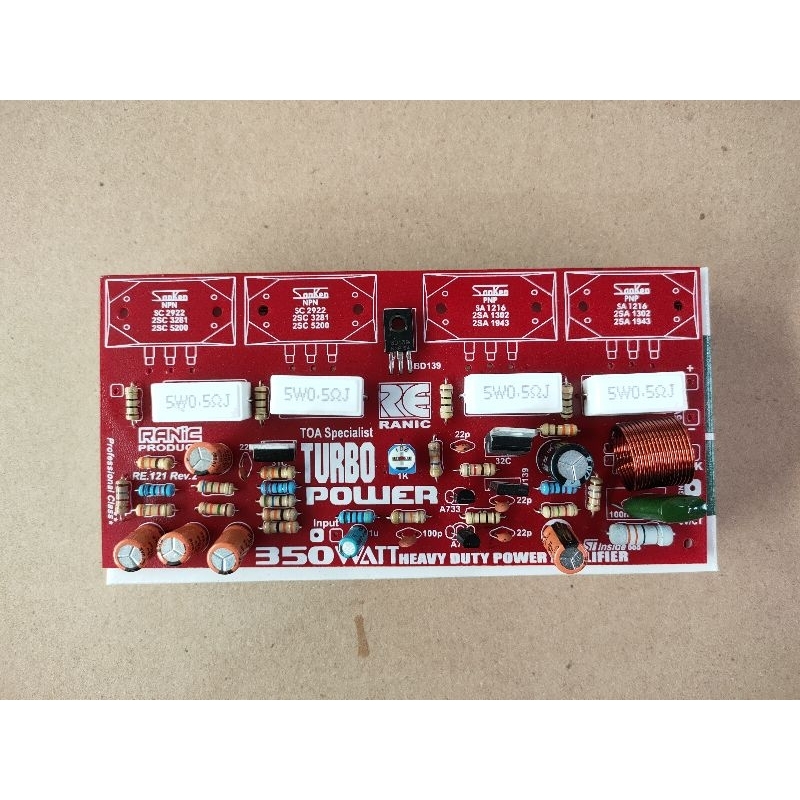 Kit power amplifier turbo 350watt Mono ( 367 )