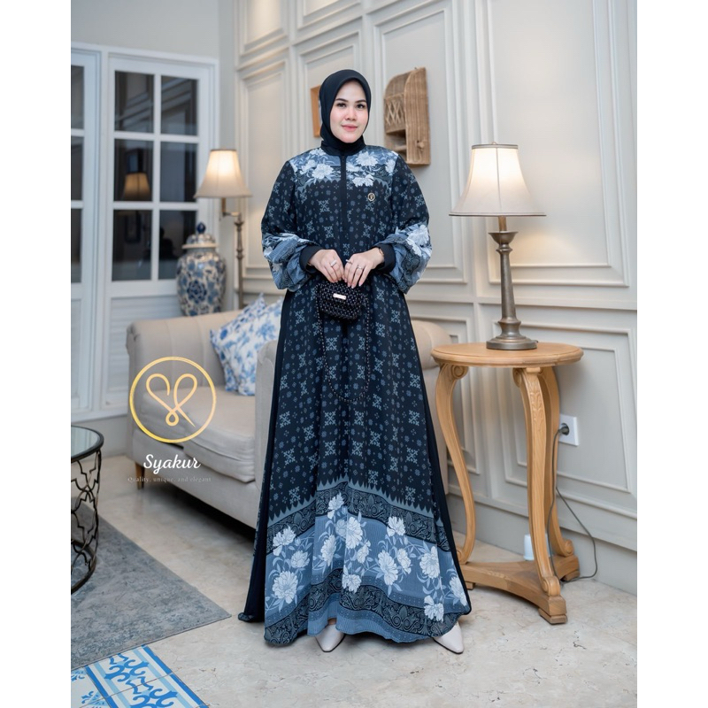 gamis + hijab by syakur collection