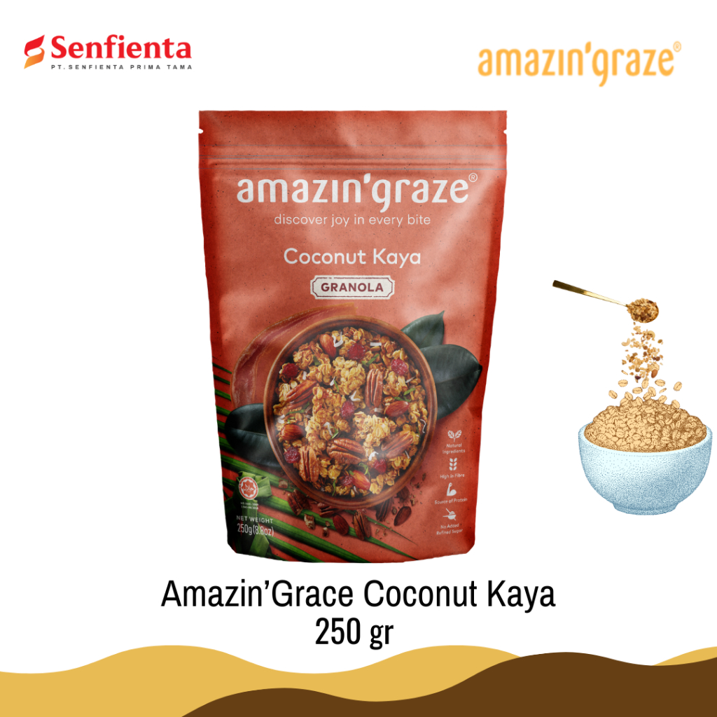

Amazin'Graze Coconut Kaya Granola 250 gr
