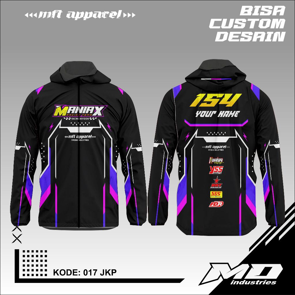 Jaket Racing Baju Jaket Racing Bahan Taslan Waterproof