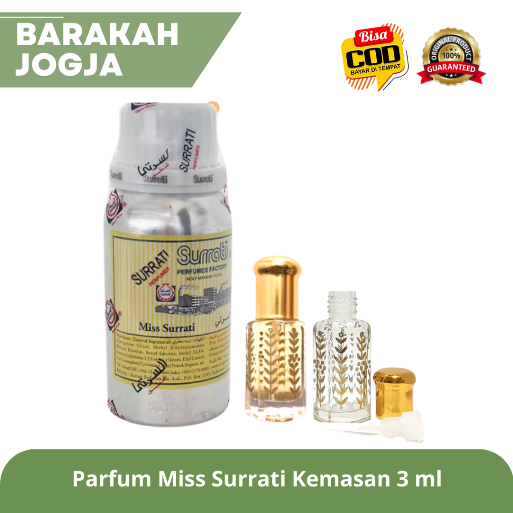 Parfum Miss Surrati 3 ml dan 6 ml original by surrati | Parfum Bibit