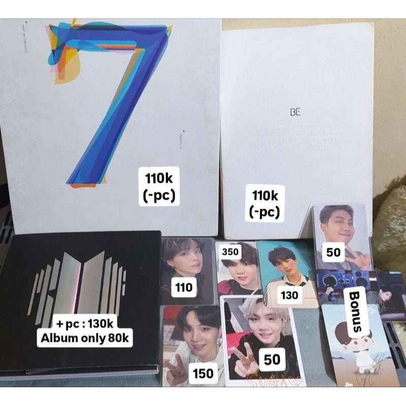 Album Photocard PC BTS Suga Namjoon Official