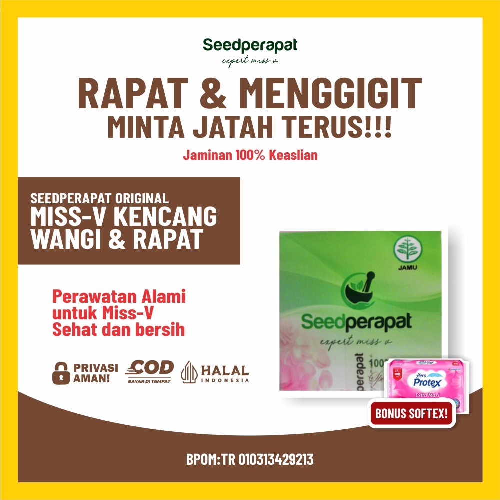 Jamu Rapet Miss V BPOM, Seed Perapat Herbal, Obat Keputihan & Pelancar Haid