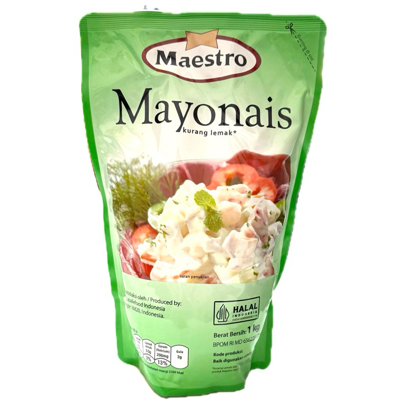 

Maestro Saus Mayonnaise Light 1 kg