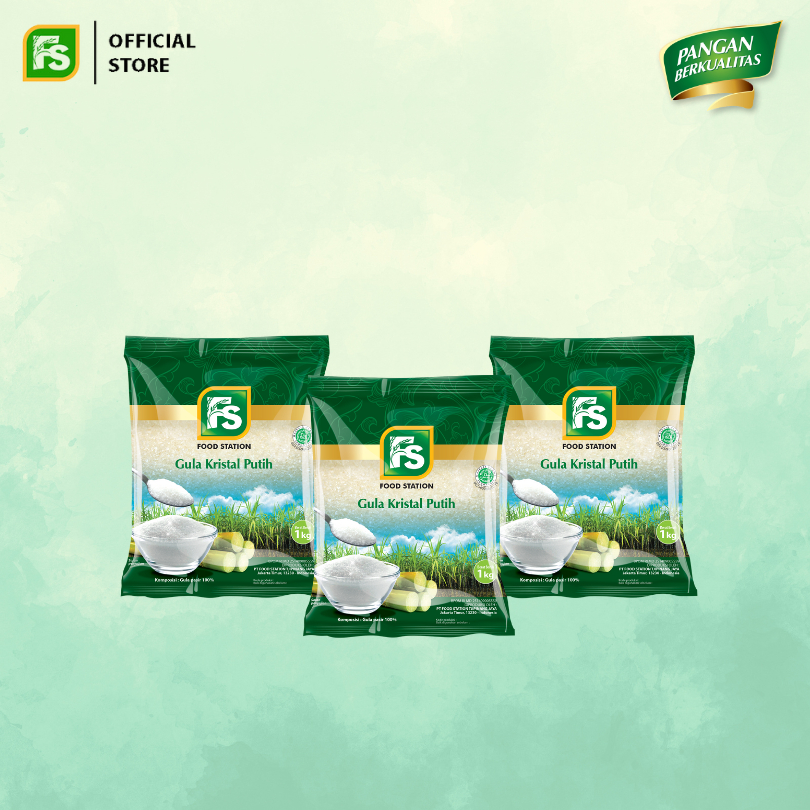 

Food Station -FS Gula Kristal Putih 1 Kg [3 pcs]
