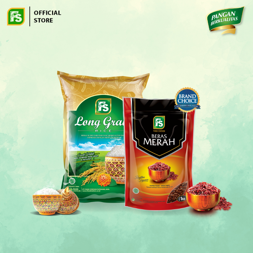 

Bundling Food Station - Beras Long Grain 2.5 Kg + FS Beras Merah [1 kg]