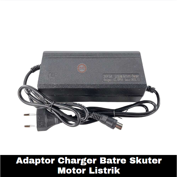 Adaptor Charger Baterai Skuter Sepeda Listrik RCA 36V 5A