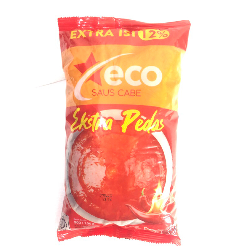 

ECO SAUS SAMBAL PEDAS 900g+100g EXTRA 12%