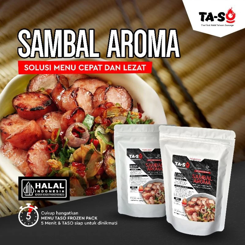 

Sosis Ayam khas Taiwan - TASO SOSIS - Rasa Sambal Aroma