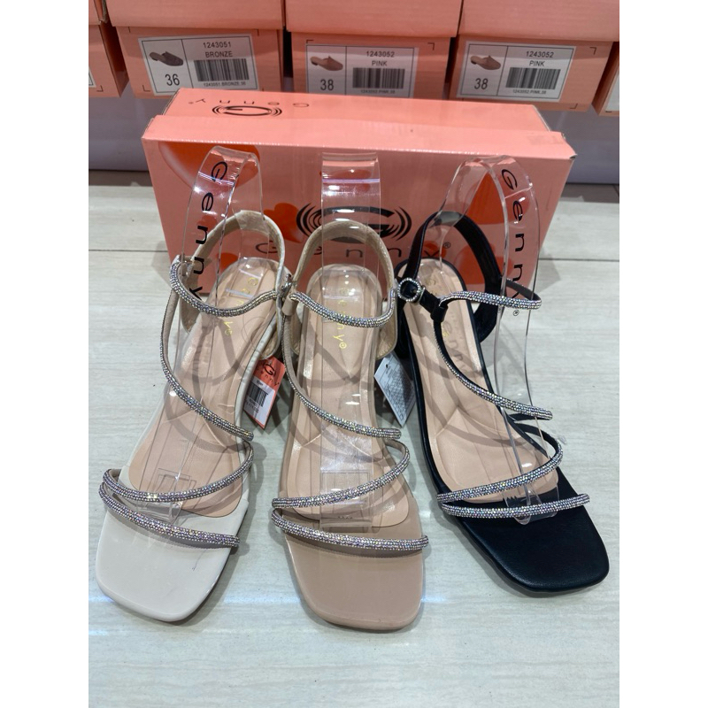genny shoes-promo brand mthari heels pesta/party tali sling new arrival