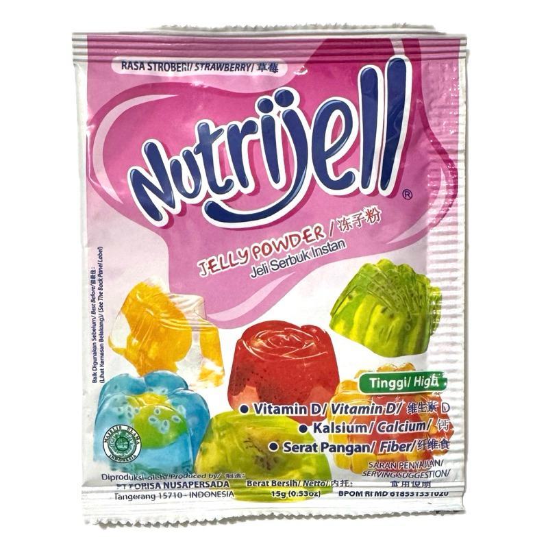 

Nutrijell Jelly Strawberry 15 g