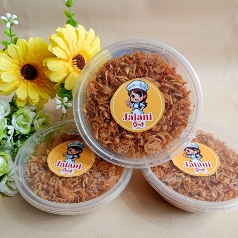 

Jajanisnack/Bawang goreng 60gr/Goreng garam khas betawi/Bawang goreng asli/Bawang goreng pedas/goreng garem/goreng garem pedas