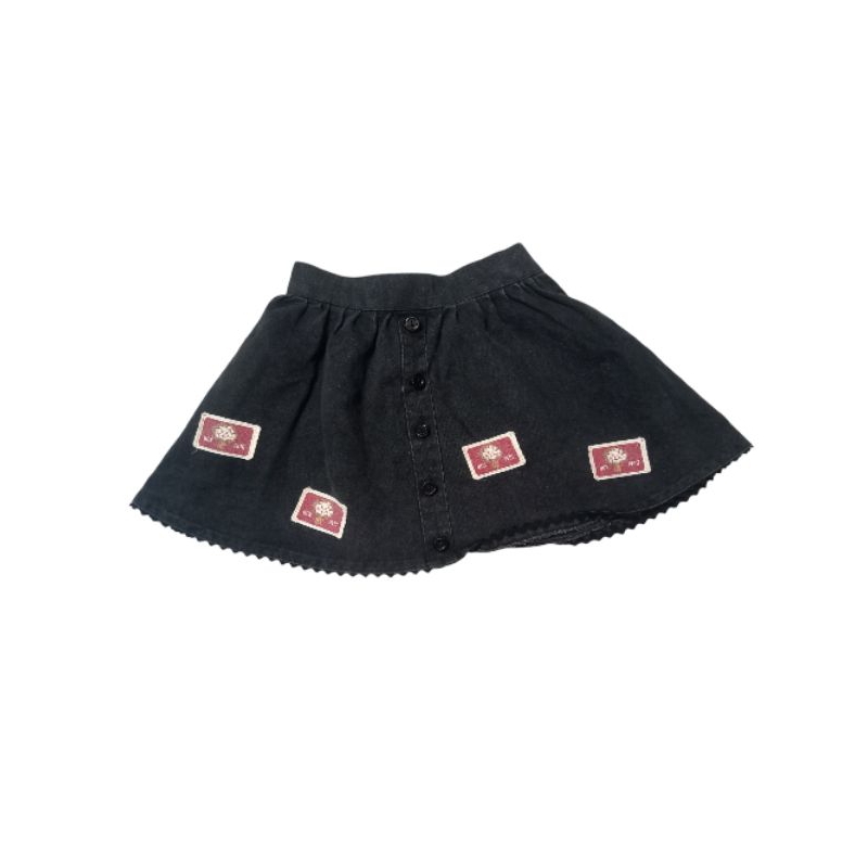 rok anak size 4-5 tahun hitam bordir premium