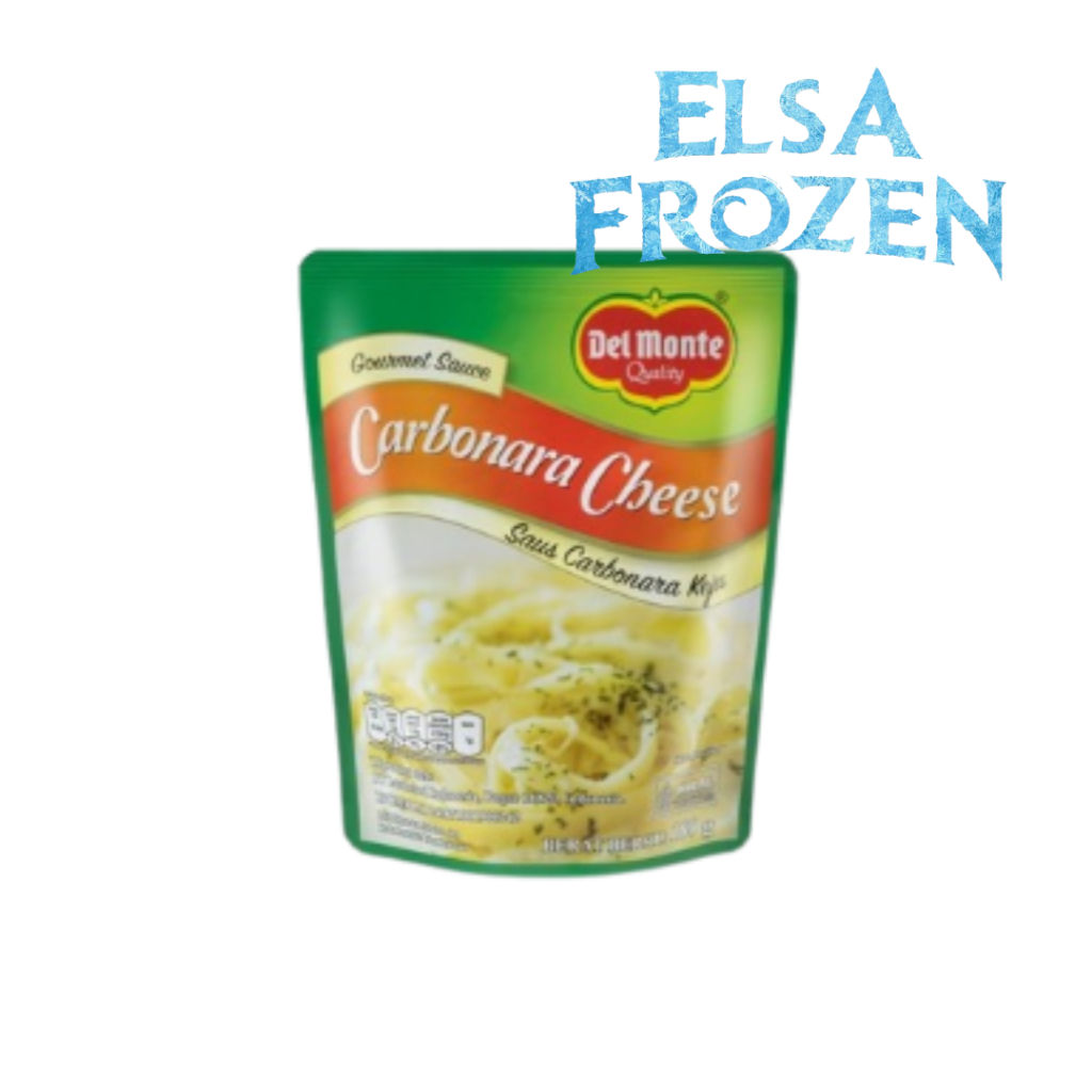 DELMONTE CHEESE CARBONARA  SAUCE 180GR // SAUS PASTA RASA KEJU / SAUS KEJU // SAOS