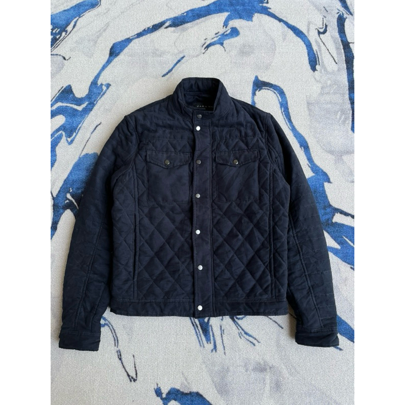 Zara Man Suede Casual Tebal Jaket