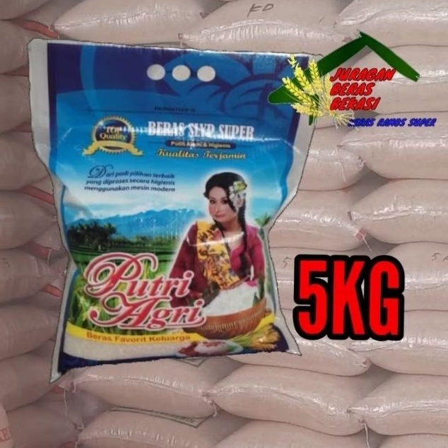 

BERAS PREMIUM CAP PUTRI AGRI 5KG,10KG,20KG