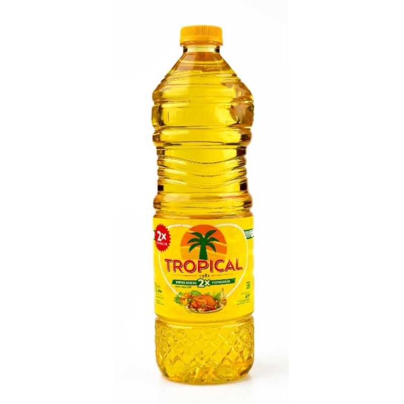 

tropical minyak goreng 1 liter 1 dus isi 12 btl