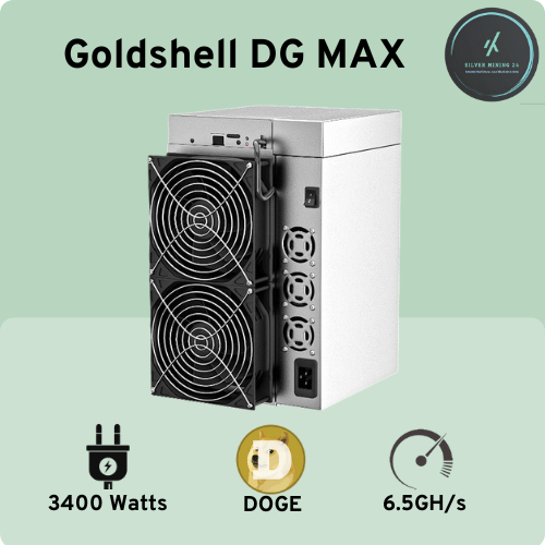 Goldshell DG max 6.5G 3400W LTC Doge Dogecoin Asic Miner 11800 MH Scrypt Kripto Mining BTC