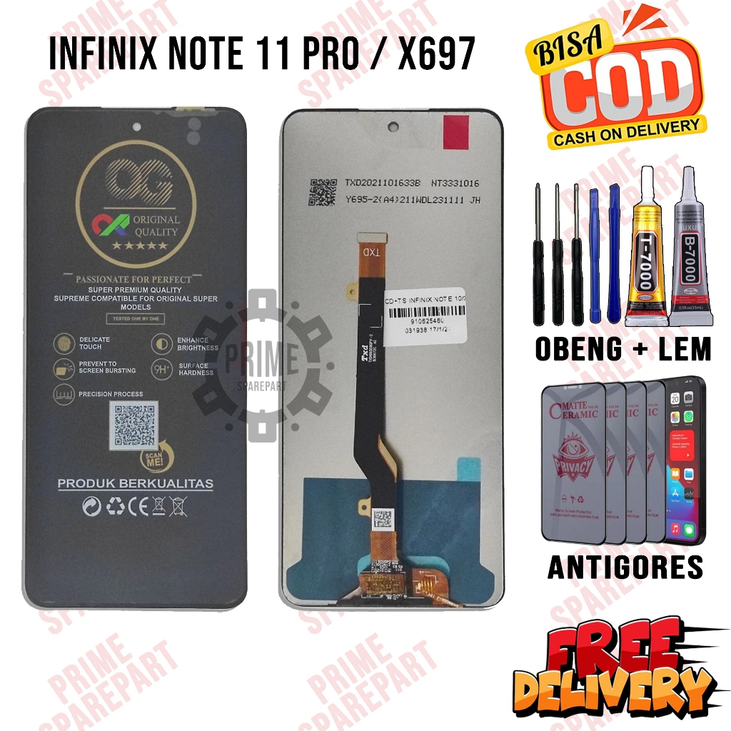 Lcd INFINIX NOTE 11 PRO / X697 Original Oem Lcd Touchscreen INFINIX NOTE 11 PRO / X697 Fullset